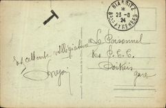 VINTAGE POSTCARD Biarritz In front of the Municipal Casino