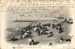 CPA Le Treport La Plage a Maree Haute