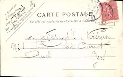 La POSTAL Treport de la VENDIMIA entró de los embarcaderos dejó los barcos del pecado