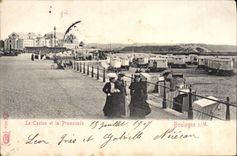 VINTAGE POSTCARD Boulogne On Sea the Casino and the Walk