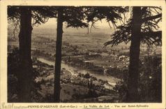 CPA Penne D'Agenais La Vallee du Lot Vue sur Saint Sylvestre