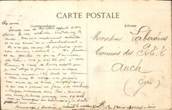 VINTAGE POSTCARD Paris Avenue of the Wood of Street Boulogne Cars