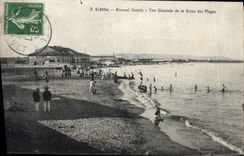 CPA Cette Kursaal Cettois Vue Generale de la Reine des Plages