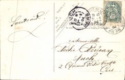 VINTAGE POSTCARD Luchon Entered of the Alley of Etigny