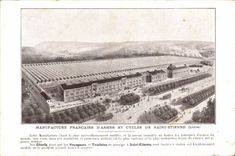 Las francesas de la fabricación de la POSTAL de la VENDIMIA de armas y los ciclos de St. Etienne Velo completan un ciclo