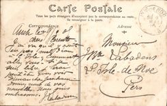 VINTAGE POSTCARD Toulouse the Large Alley of the Botanical garden