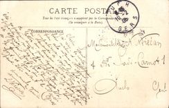 POSTAL Toulouse de la VENDIMIA el jardín botánico la fuente y estatua de Armand Silvestre