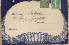 Lugares de Toulouse de la POSTAL de la VENDIMIA del mercado de Capitole