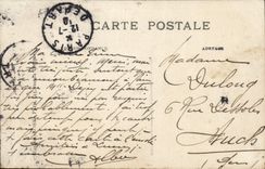 CPA Bois de Boulogne Inondation 1910 Coucher de soleil sur le champ de courses