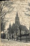 VINTAGE POSTCARD Agen Church St Hilaire and Scaliger boulevard