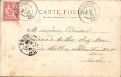 Bulevar del St Hilario y de Scaliger de la iglesia de Agen de la POSTAL de la VENDIMIA