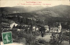 VINTAGE POSTCARD Valley De Luchon Frontignan View