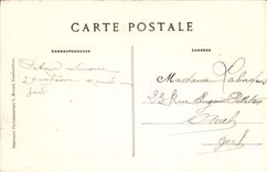 VINTAGE POSTCARD Palate De Fontainebleau the Grid of Honor and Court of the Good-byes