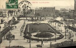 VINTAGE POSTCARD Limoges the Jourdan Garden