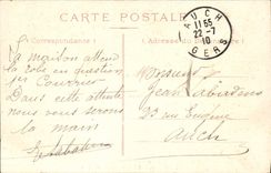 VINTAGE POSTCARD Limoges Places Town hall