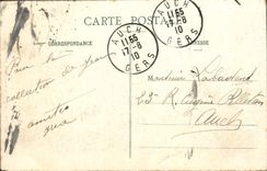 VINTAGE POSTCARD Drill De Fontainebleau the Cup-and-ball of the Devil