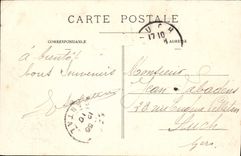 VINTAGE POSTCARD Murat Rock of Bonnevie