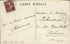 VINTAGE POSTCARD Surroundings of Riom Es Mountains the Bridge of Death