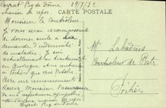 Jardín público Blaise Pascal y Puy de Dome de Clermont-Ferrand de la POSTAL de la VENDIMIA