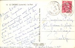 CPA Le Croisic Le port Bateau 