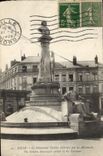 POSTAL Lille de la VENDIMIA que el monumento de Testelin deteriora por los alemanes