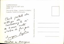 MODERN CARD Marressingle a street of the village the pancake shop Workshop of foie gras