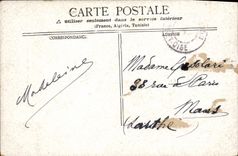 CPA Lyon Homme De La Roche Cachet Levee de nuit Paris 