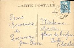 VINTAGE POSTCARD Locronan the Church Furnace bridge of the Virgin