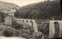 VINTAGE POSTCARD Auvergne the bridge of Lioran