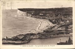 VINTAGE POSTCARD Seas les Bains View Taken of Treport