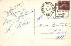 VINTAGE POSTCARD Seas les Bains View Taken of Treport