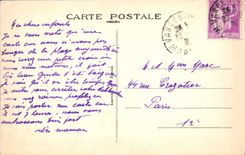 VINTAGE POSTCARD Holy Gildas of Rhuys Beach of Kerfugo and dimension of Kercambre