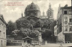 VINTAGE POSTCARD Aachen Burtscheid St Johann Baptist Pfarrkirche