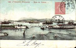 VINTAGE POSTCARD Toulon the French Squadron