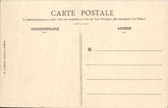 La POSTAL Dinard de la VENDIMIA el habitante Saint de Malo y de la playa tiene alta marea