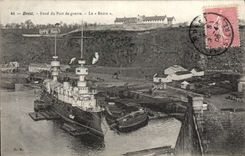 VINTAGE POSTCARD Brest Fund of the Wearing of War Bruix Warship