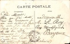 VINTAGE POSTCARD Paris Panorama of the Place of the Harmony