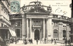 VINTAGE POSTCARD Paris Produce exchange