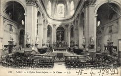 CPA Paris L'Eglise Saint Sulpice Le choeur