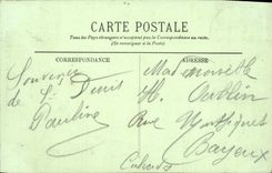 POSTAL de la VENDIMIA que la abadía de Denis Saint gobierna del dolor