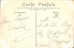 VINTAGE POSTCARD Palate of Fontainebleau the chaos of the throats of Apremont