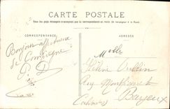 El castillo de la POSTAL de la VENDIMIA de Compiegne Chambre tiene que dormir de Marie Antonieta