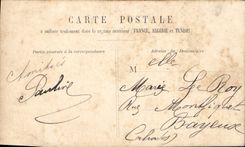 CPA Paris La Tour Eiffel Bateau peniche 