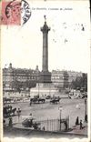VINTAGE POSTCARD Paris the Bastille Column of July