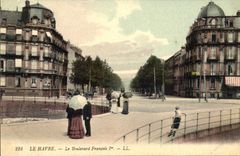 CPA Le Havre Le Boulevard Francois 1er