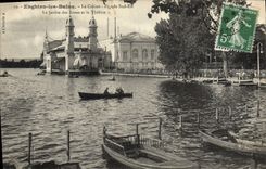 CPA Enghien les Bains Le Casino Le jardin des roses et le theatre 