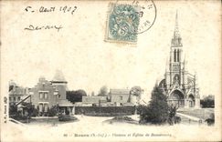 CPA Rouen Plateau et Eglise de Bonsecours