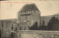 VINTAGE POSTCARD Caen the Castle the Gate Good Help Militaria Soldiers