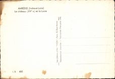 POSTAL MODERNA Amboise el castillo