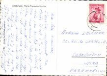 POSTAL MODERNA tranvía de Innsbruck Maria Theresien Strasse